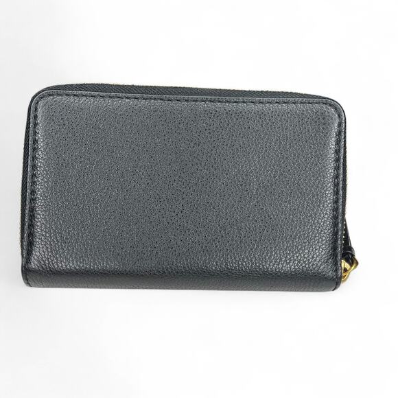 THE MARC JACOBS New Q Wingman Wallet Wristlet Black Leather - Picture 7 of 12